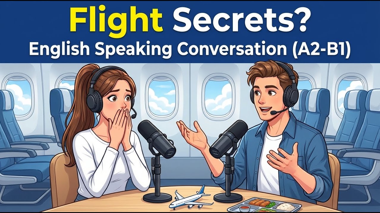 What Flight Attendants Really Think About Passengers | English Speaking Conversation (A2-B1 English)