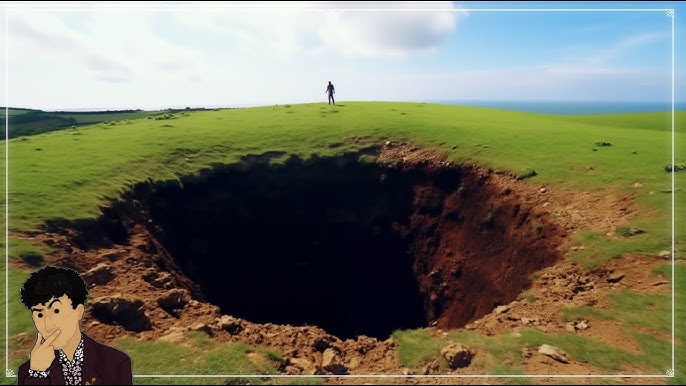 Il découvre un trou sans fond géant sur son terrain puis disparaît : le  mystère du trou de Mel - YouTube