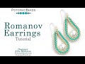 Romanov Earrings- DIY Jewelry Making Tutorial by PotomacBeads