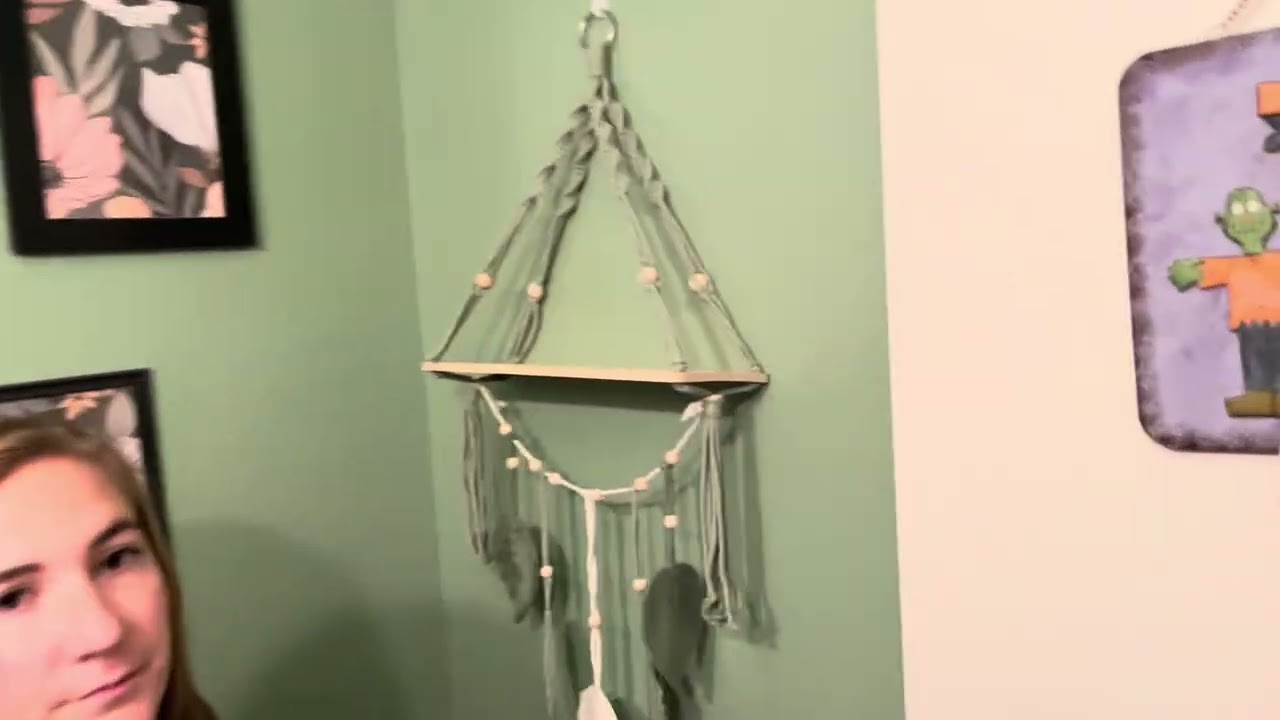 Wooden Floating Shelves for Room Wall, Hanging Storage Organizer, Boho Wall Decor, Plant Shelf