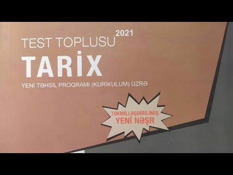 1 ci Hissə Test Toplusu Tarix 2021 (Cavablar)
