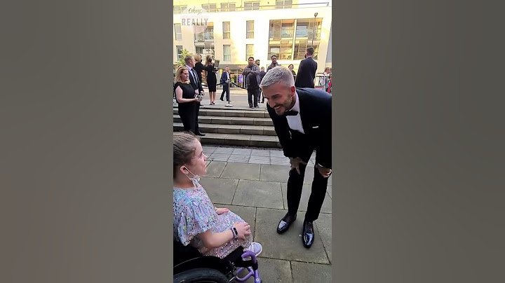 The moment this girl met David Beckham 🥰💖 #shorts