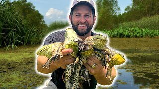 Loading the Boat with FROGS in America's Biggest DELTA (CATCH AND COOK)