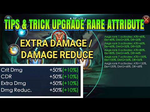 TIPS & TRICK UPGRADE RARE ATTRIBUT!! EXTRA DAMAGE/REDUCE!! LEGACY OF DISCORD