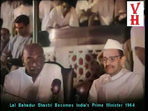 Lal Bahadur Shastri becomes Indias Prime Minister 1964    Colorized