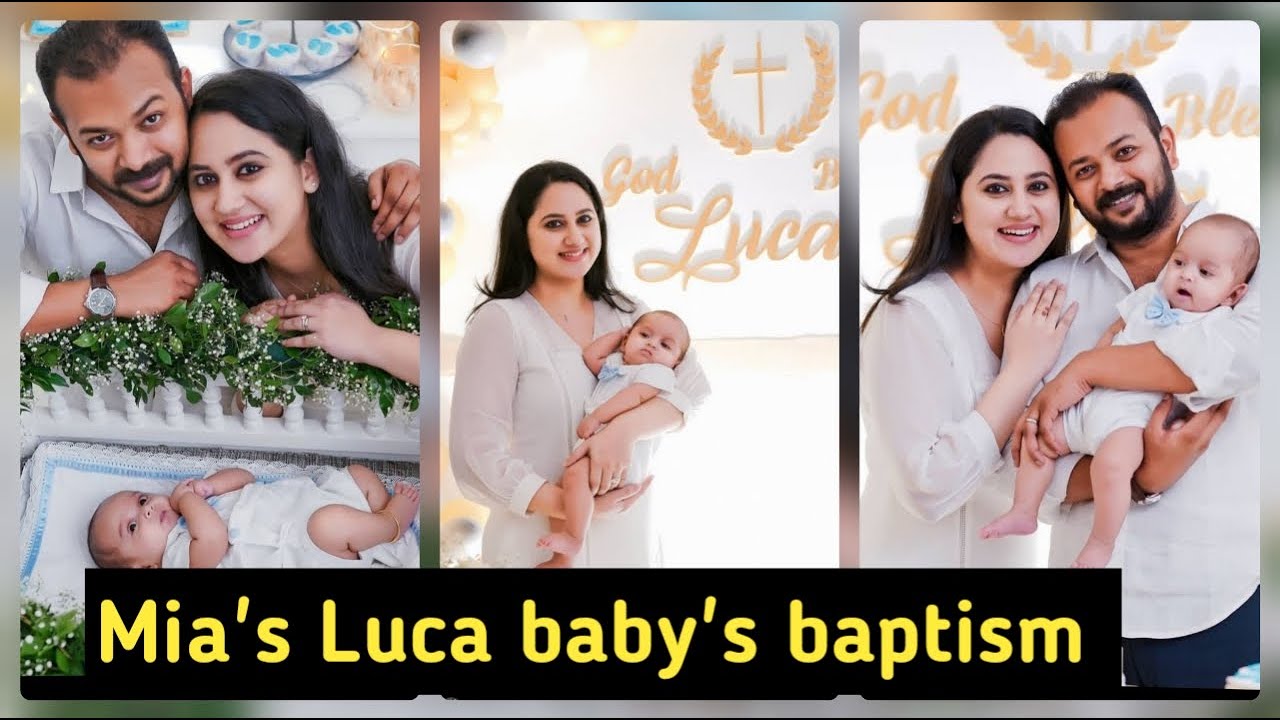 Mia George's Luca baby | Luca baby baptism | Exclusive video