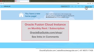 Fusion Instance on Subscription | OracleErpGuide.com