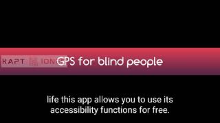 A GPS for blind people