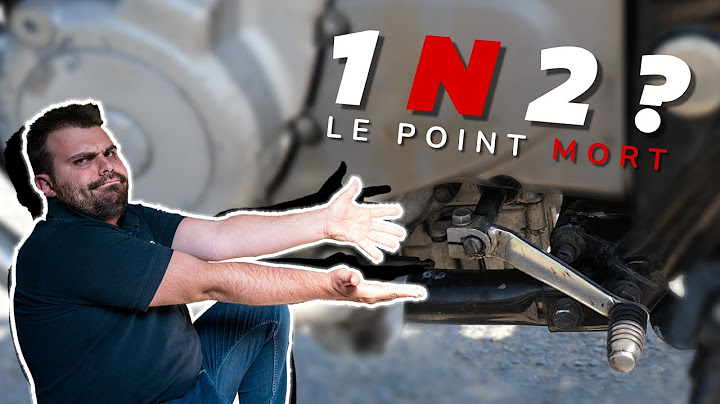 Pourquoi il y a un neutre sur une moto, et pourquoi entre la 1ère et la 2ème vitesse ?