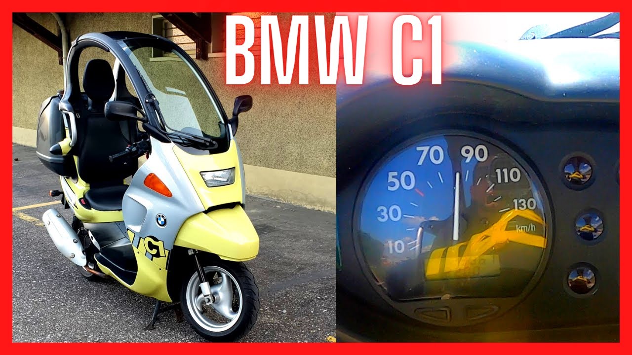 Bmw C1 125 Acceleration 0-100km/h and road test - YouTube