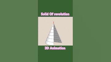 Solid Of revolution Cone 3D Animation #mathematics #maths #shorts #animation #mathematics #education