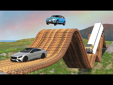 Cars vs Rollercoaster Bridge - BeamNG Drive - 🔥 ULTIMATE Edition Compilation