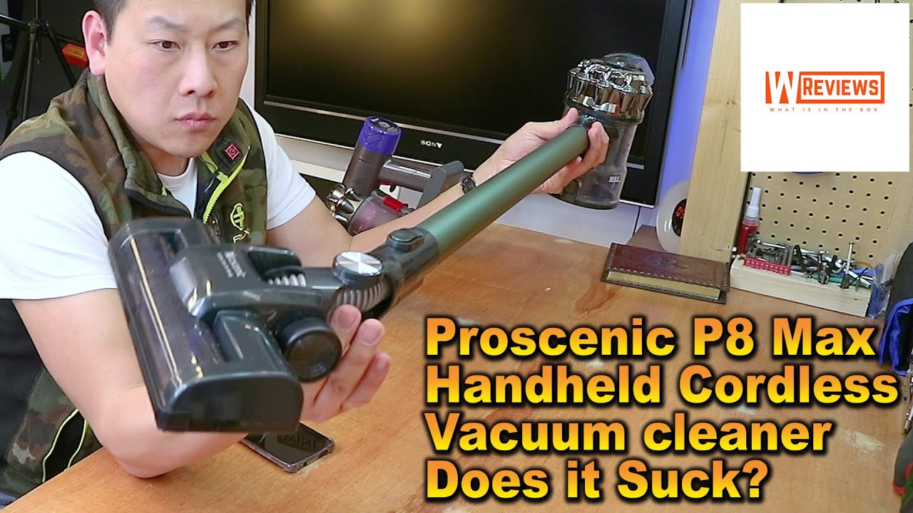 Proscenic P8 Plus Handheld Cordless Vacuum Cleaner 15000Pa Suction