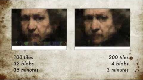 Genetic Algorithm Tiles - Evolving Rembrandt