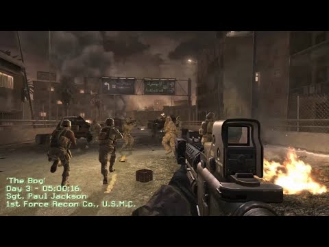 Call Of Duty 4 Modern Warfare Act 1 Mission 3 The Bog 
