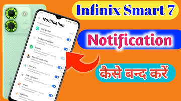 Infinix Smart 7 Notification setting, How to show notification icon in Infinix Smart 7