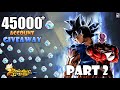 WOW!!! 45000 CC GIVEAWAY ACCOUNT LF UI GOKU & JIREN Step-Up SUMMONS: PART 2 | Dragonball Legends