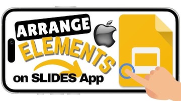 Arrange your Elements in the Google Slides App (iPhone Version)