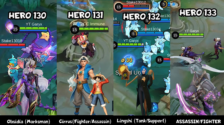 MLBB 4 NEW HERO - OBSIDIA MARKSMAN, 131 FIGHTER/ASSASSIN, HERO 132 TANK HERO 133, CIRRUS & LINGSHI