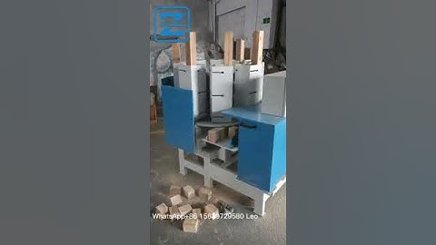 Rotary solid wood pallet cutting machine