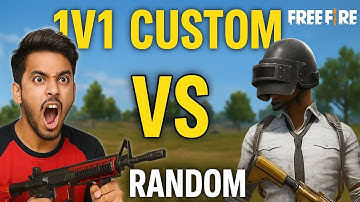 1v1Custom With Random Player – Headshot Only Challenge 🎯🔥