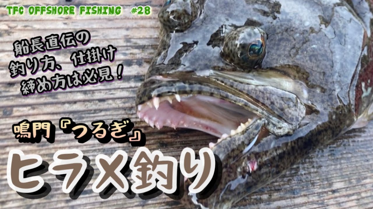 【ヒラメ】鳴門海峡でヒラメを狙う。船長直伝の釣り方大公開！ ヒラメを釣りあげるのはオレだ…！ TFC offshore fishing #28