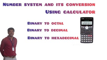 Number system conversion using calculator fx-991MS