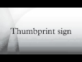 Thumbprint sign