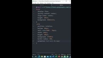 Moving Ball Animation with Pure CSS #shorts