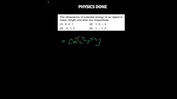 DIMENSIONAL ANALYSIS | UNIT AND DIMENSIONS | ERROR ANALYSIS | CHAPTER 3 #neet #jee  @PHYSICSDONE