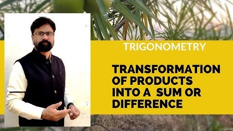 Trigonometry @Transformation of Product into Sum or difference#diploma