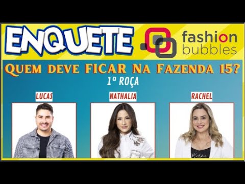 ENQUETE – Quem deve ficar em 'A Fazenda 15': Lucas, Nathalia ou