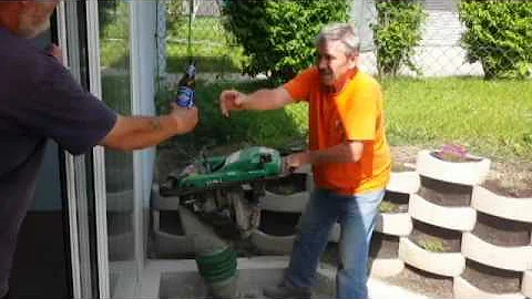 Trying To Drink Beer While Jack Hammering - Funny Video