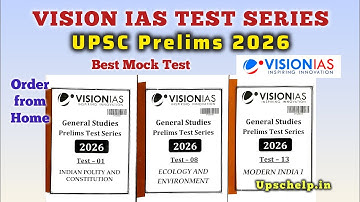 Vision IAS Test Series 2026 Review 🔥 | Best Test Series for UPSC Prelims 2026 🎯 | Order from Home 🏠