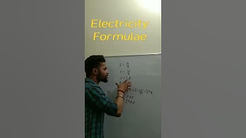 Electricity😃Formulae :: Electricity😀|| Most Important 😄😀 Video ||