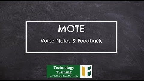 Mote (extension) Training - Fitchburg State University