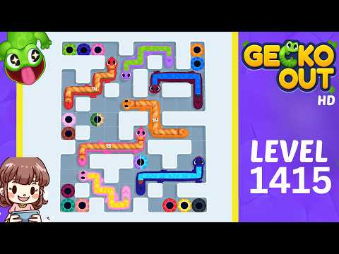 Gecko Out Level 1415 Solution Walkthrough