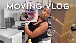 SOLO MOVING VLOG: Empty apartment tour + packing & unpacking + new beginnings. EPISODE 1