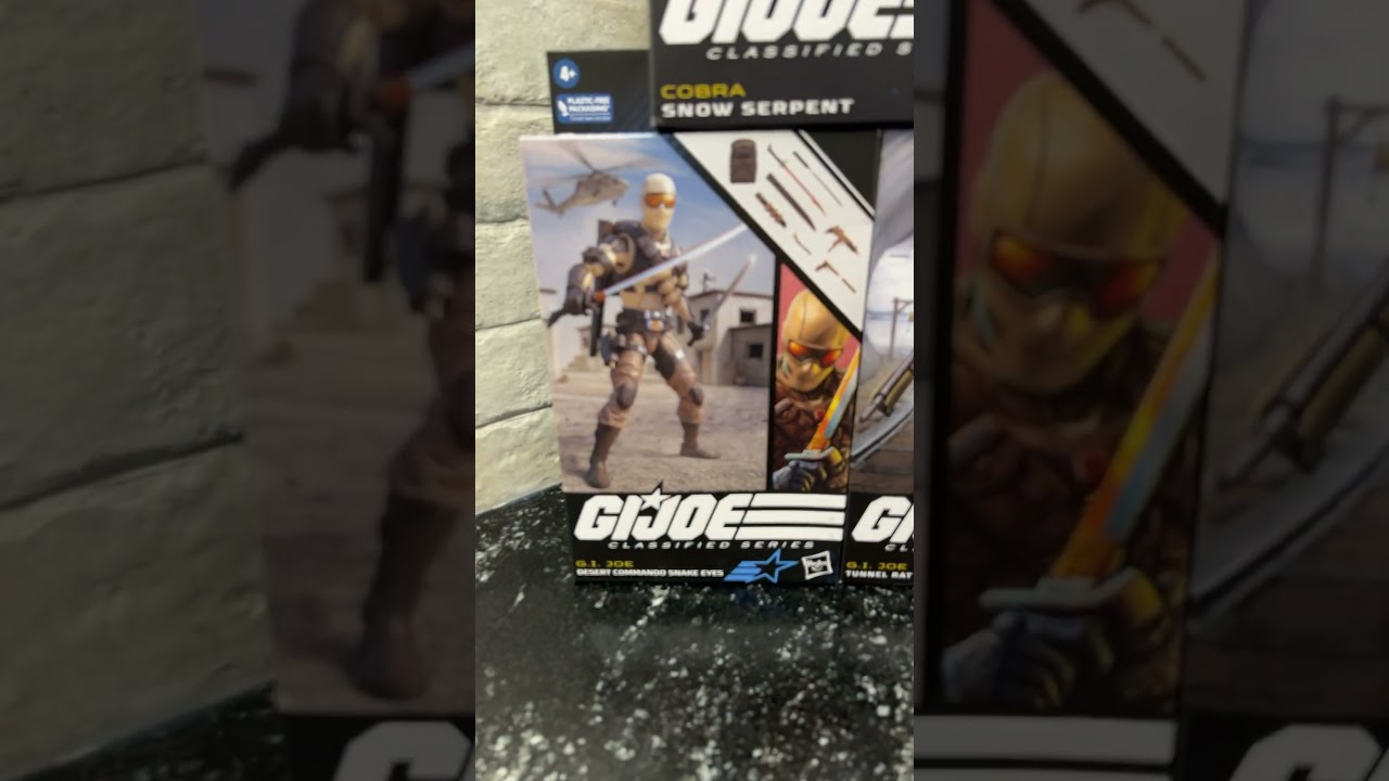New G.I. Joe Classified Series Cobra Snow Serpent, G.I. Joe Desert Commando and Tunnel Rat Figure