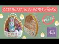 Osternest nähen / Nähen für Ostern / Geschenk für Kinder nähen / Vinyl Freebie kostenlose Anleitung