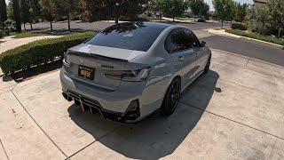 RUSHING TO A DATE IN MY DOWNPIPE & EXHAUST BMW M340i LOUDEST B58