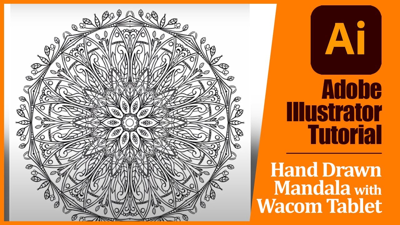 Adobe Illustrator MANDALA Tutorial - How to create a mandala design ...