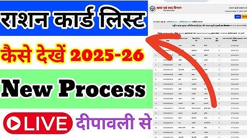 राशन कार्ड लिस्ट कैसे देखें |How to Check Ration Card Name List |राशन कार्ड लिस्ट में नाम कैसे देखें