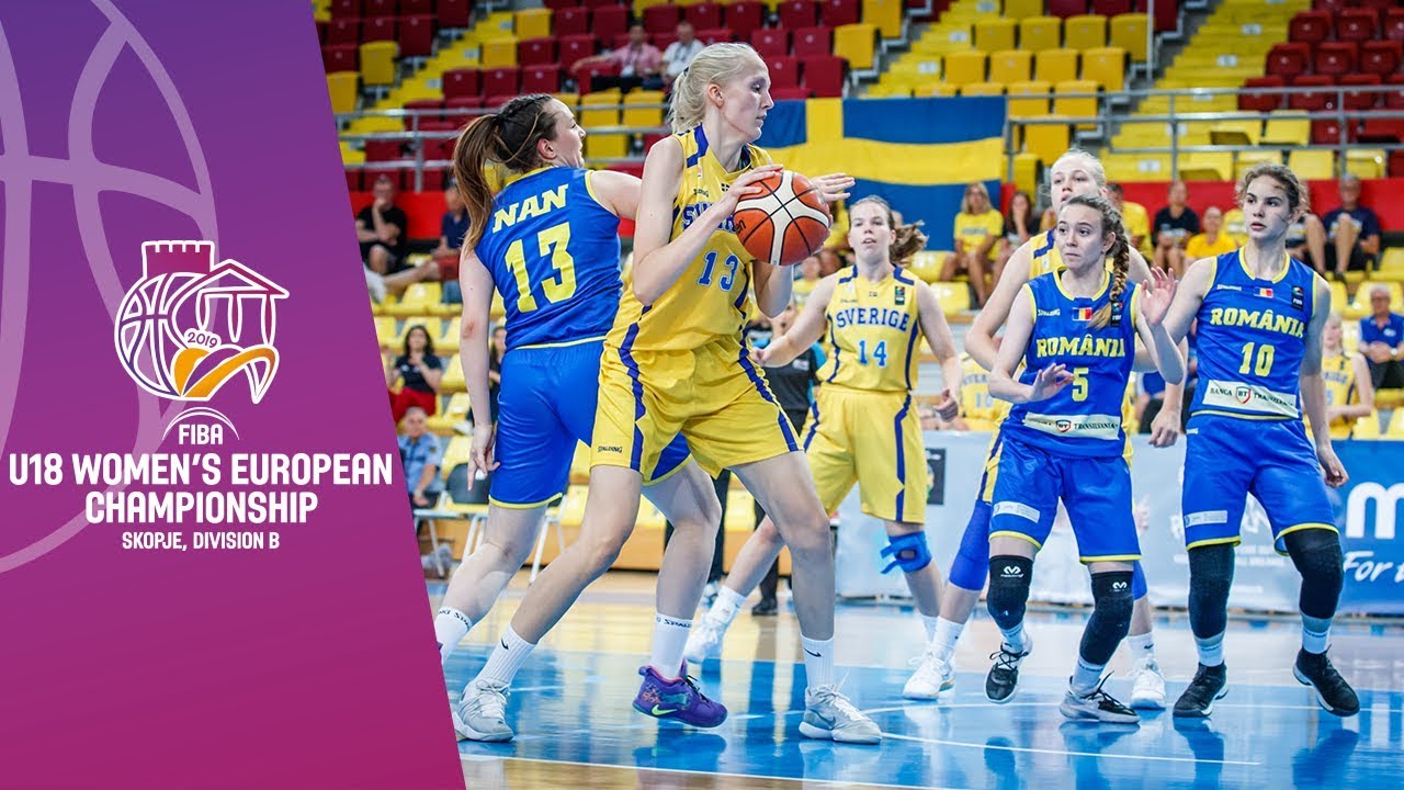 Sweden v Romania - Full Game - FIBA U18 Women's European Championship Division B 2019 oceania insignia