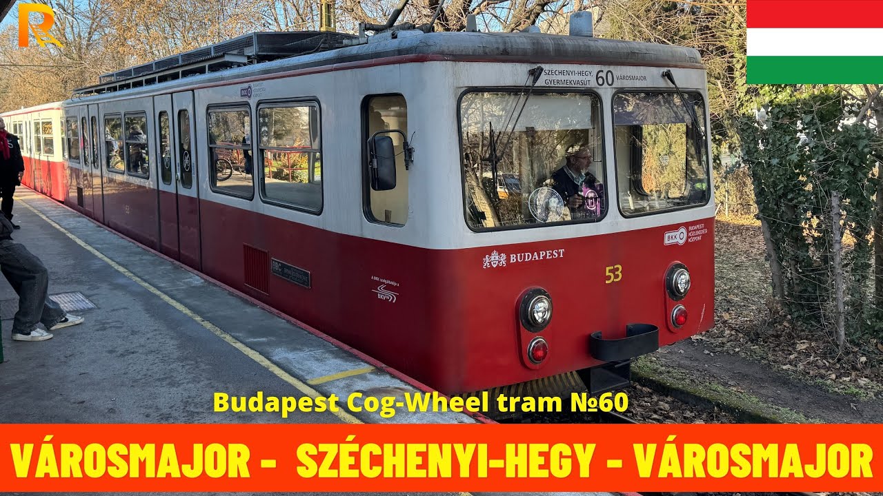 Cab Ride Budapest Cog-Wheel Railway (Budapest's Tram Line №60, Hungary) train driver's view 4K