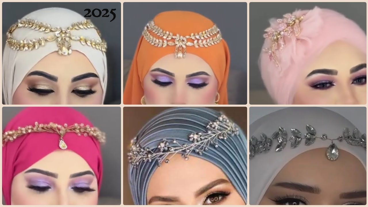 اكسسوارات حجاب للمناسبات 2025 ..