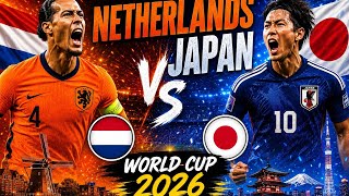Netherlands vs Japan 2-2 Highlights 🔥 | FIFA World Cup 2026 Group F Thriller 😱