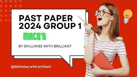 Past paper (general math 10 class) 2024 Group 1 MCQ