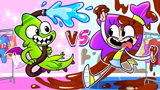 Sloppy VS Neat! Clothes are Gone 😭👚 Funny English for Kids!