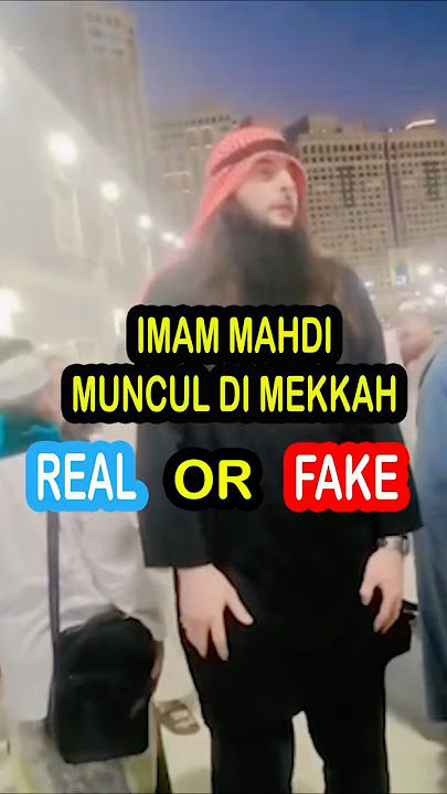 Viral .! Sosok Kemunculan Pria Mirip Imam Mahdi Di Mekkah #shortvideo